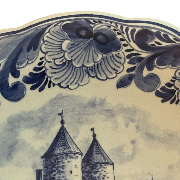 Maastricht Helpoort Delft Blue Collector Plate Walk Hanger 1959 Norelco Holland - Picture 3 of 7